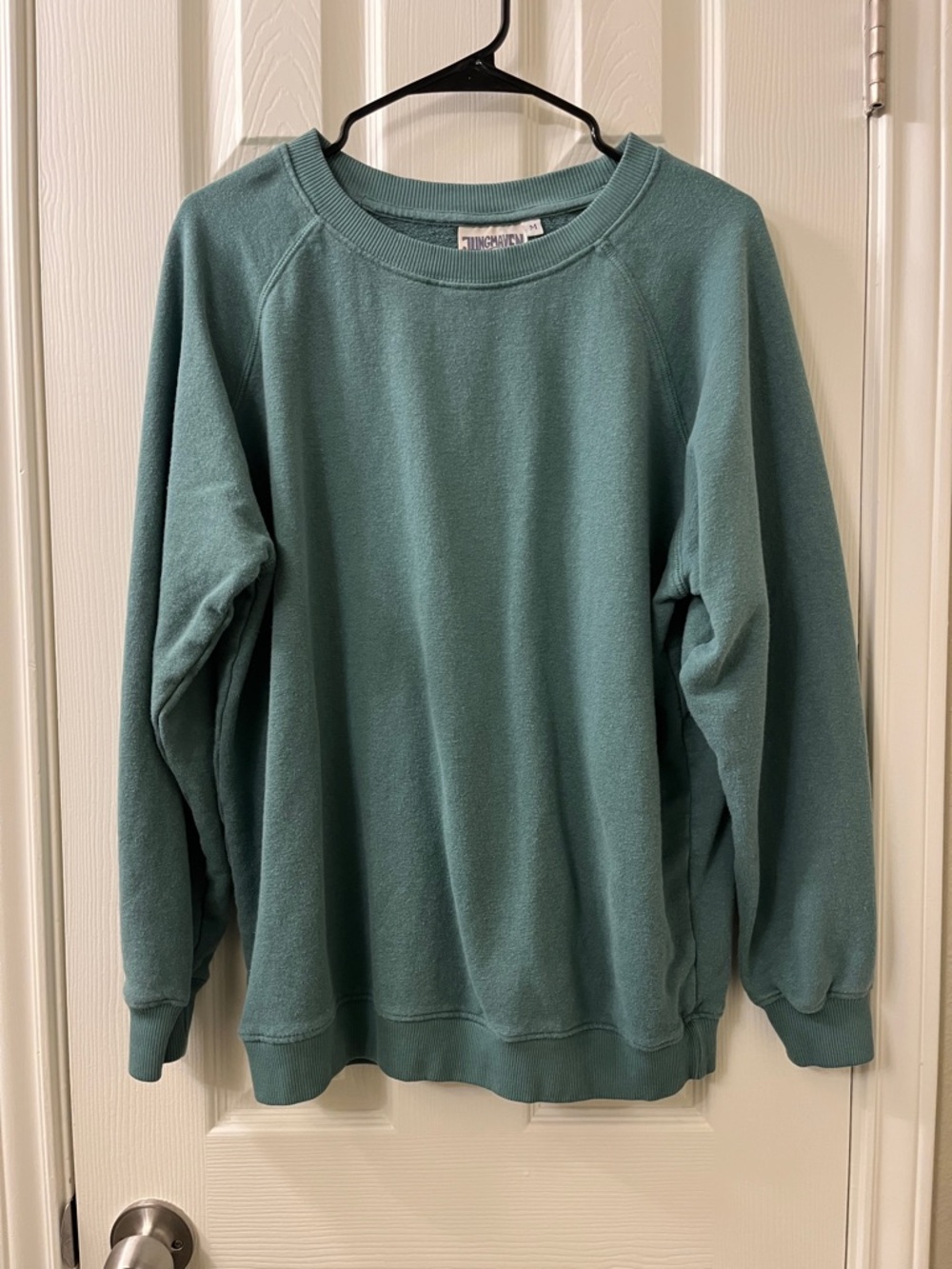Jungmaven Bonfire Raglan Crewneck Sweatshirt - Teal - M